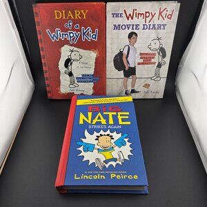 3 Kids Books – Wimpy Kid & Big Nate – GUC